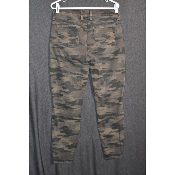 Lucky Brand Women's 10/30 Sofia Skinny Camo Pattern Denim Distressed Jeans - Picture 4 of 10